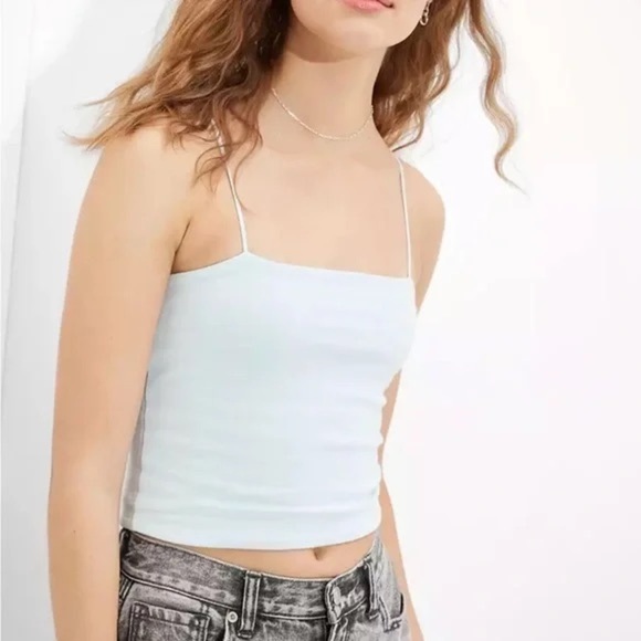 American‎ Eagle Bungee-Strap Crop Cami Large - Picture 1 of 8